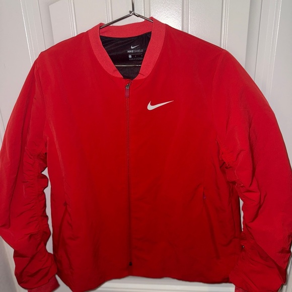 Nike Women's Vibrant Red Bomber Jacket - Picture 3 of 16